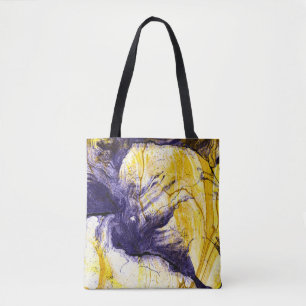 Marmorpapier: Helle Akrylkunst Tasche