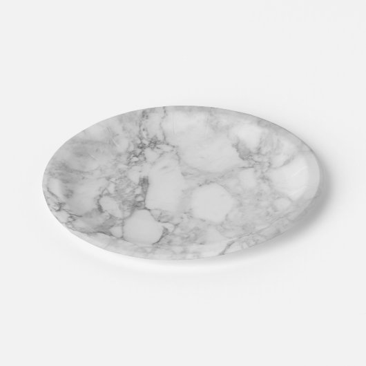 Marmorpapier-Teller Pappteller (Schrägansicht)