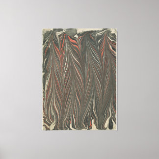 Marmorpapier (zurückgezogener Kamm) Leinwanddruck