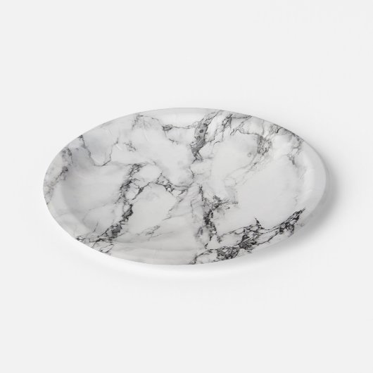 MarmorPappteller Pappteller (Schrägansicht)