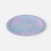 Marmorpastel Pappteller (Schrägansicht)