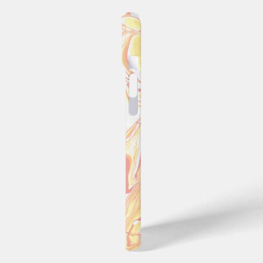 Marmorpastel Peach Case-Mate iPhone Hülle (Rückseite / Links)