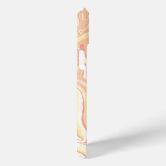 Marmorpastel Peach Case-Mate iPhone Hülle (Rückseite / Rechts)