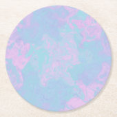 Marmorpastel Runder Pappuntersetzer (Vorderseite)