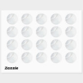 Marmorpastel Stone Texture Classic Round Stickers (Blatt)