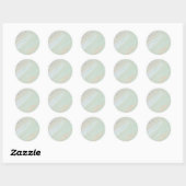 Marmorpastel Stone Texture Classic Round Stickers (Blatt)