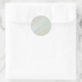 Marmorpastel Stone Texture Classic Round Stickers (Tasche)