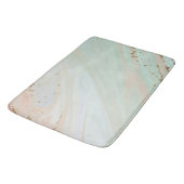 Marmorpastel Stone Texture Glitzer Wasserfarbe Badematte (Schrägansicht)