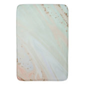 Marmorpastel Stone Texture Glitzer Wasserfarbe Badematte (Vorderseite Vertikal)