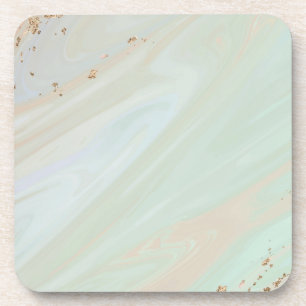 Marmorpastel Stone Texture Glitzer Wasserfarbe Getränkeuntersetzer