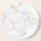 Marmorpastel Stone Texture Glitzer Wasserfarbe Getränkeuntersetzer (Vorne)