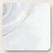 Marmorpastel Stone Texture Glitzer Wasserfarbe Getränkeuntersetzer (Vorderseite)