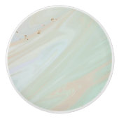 Marmorpastel Stone Texture Glitzer Wasserfarbe Keramikknauf (Vorderseite)