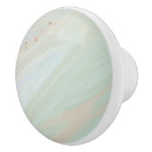 Marmorpastel Stone Texture Glitzer Wasserfarbe Keramikknauf (Rechts)