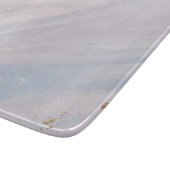Marmorpastel Stone Texture Glitzer Wasserfarbe Schneidebrett (Ecke)