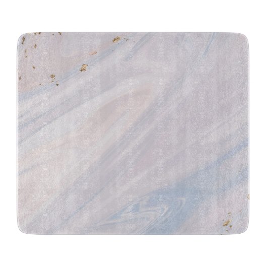 Marmorpastel Stone Texture Glitzer Wasserfarbe Schneidebrett (Vorderseite)