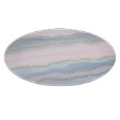 Marmorpastel Stone Texture Glitzer Wasserfarbe Schneidebrett (Ecke)