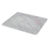 Marmorpastel Stone Texture Glitzer Wasserfarbe Schneidebrett (Ecke)
