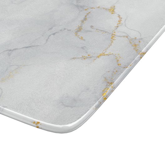 Marmorpastel Stone Texture Glitzer Wasserfarbe Schneidebrett (Ecke)
