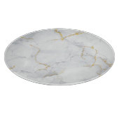 Marmorpastel Stone Texture Glitzer Wasserfarbe Schneidebrett (Ecke)