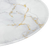 Marmorpastel Stone Texture Glitzer Wasserfarbe Schneidebrett (Ecke)