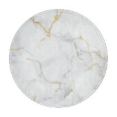 Marmorpastel Stone Texture Glitzer Wasserfarbe Schneidebrett (Vorderseite)