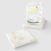 Marmorpastel Stone Texture Glitzer Wasserfarbe Steinuntersetzer (Seitenansicht)