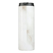 Marmorpastel Stone Texture Glitzer Wasserfarbe Thermosbecher (Rückseite)