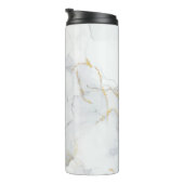 Marmorpastel Stone Texture Glitzer Wasserfarbe Thermosbecher (Nach rechts gedreht)