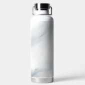 Marmorpastel Stone Texture Glitzer Wasserfarbe Trinkflasche (Rückseite)