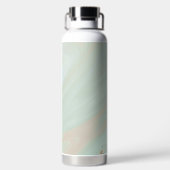 Marmorpastel Stone Texture Glitzer Wasserfarbe Trinkflasche (Rückseite)