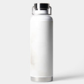 Marmorpastel Stone Texture Glitzer Wasserfarbe Trinkflasche (Rückseite)