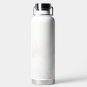 Marmorpastel Stone Texture Glitzer Wasserfarbe Trinkflasche (Rückseite)