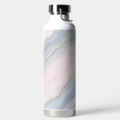 Marmorpastel Stone Texture Glitzer Wasserfarbe Trinkflasche (links)