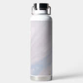 Marmorpastel Stone Texture Glitzer Wasserfarbe Trinkflasche (Rückseite)