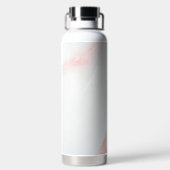 Marmorpastel Stone Texture Glitzer Wasserfarbe Trinkflasche (Rückseite)