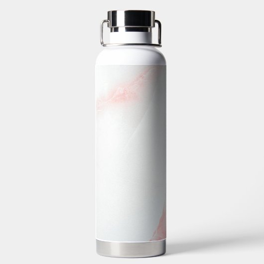 Marmorpastel Stone Texture Glitzer Wasserfarbe Trinkflasche (Rückseite)