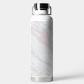 Marmorpastel Stone Texture Glitzer Wasserfarbe Trinkflasche (Rückseite)