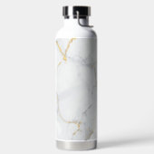 Marmorpastel Stone Texture Glitzer Wasserfarbe Trinkflasche (links)