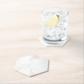 Marmorpastel Stone Texture Glitzer Wasserfarbe Untersetzer (Vor Ort)