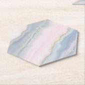 Marmorpastel Stone Texture Glitzer Wasserfarbe Untersetzer (angewinkelt)