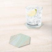 Marmorpastel Stone Texture Glitzer Wasserfarbe Untersetzer (Vor Ort)