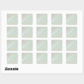 Marmorpastel Stone Texture Square Stickers (Blatt)