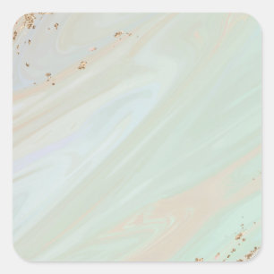 Marmorpastel Stone Texture Square Stickers
