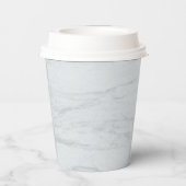 Marmorpastel Stone Textured 8oz Paper Cup Pappbecher (Rückseite)