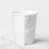 Marmorpastel Stone Textured 8oz Paper Cup Pappbecher (Rechts)