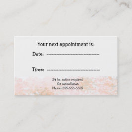 Marmorpeach Fachernennung Terminkarte