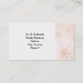 Marmorpeach Fachernennung Terminkarte (Rückseite)