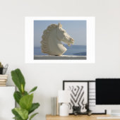 Marmorpferd Poster (Heimbüro)