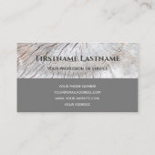 Marmorplatte antike Wand aus Bio Holz Visitenkarte (Rückseite)